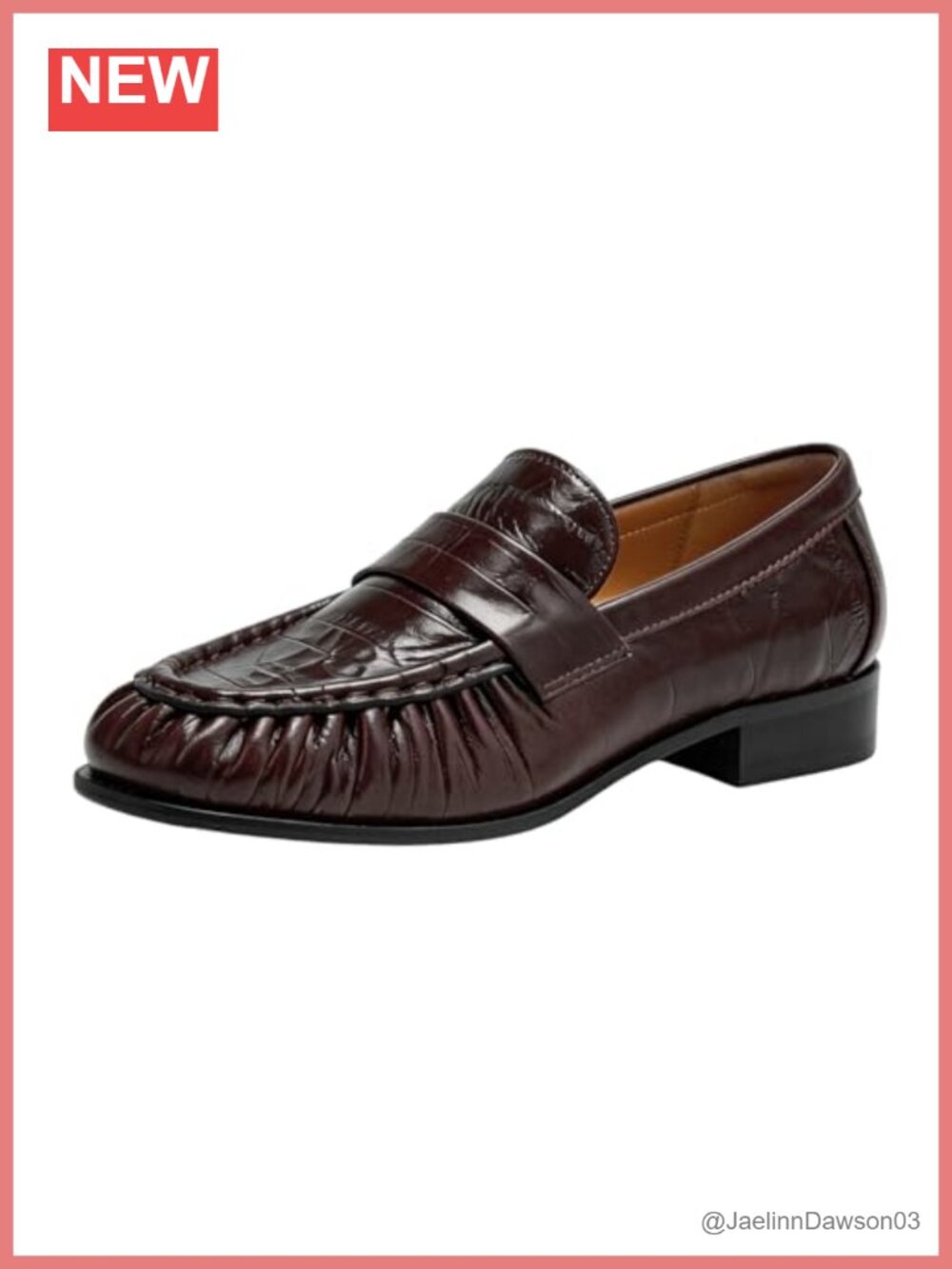 Women's Penny Loafers, Slip On Dressy Shoes, Leather & Sheepskin Lining,